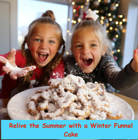 Atkinson Milling Funnel Cake Mix batter in a bowl for quick home prep.