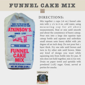 Atkinson Milling Funnel Cake Mix funnel cake frying to a golden color.
