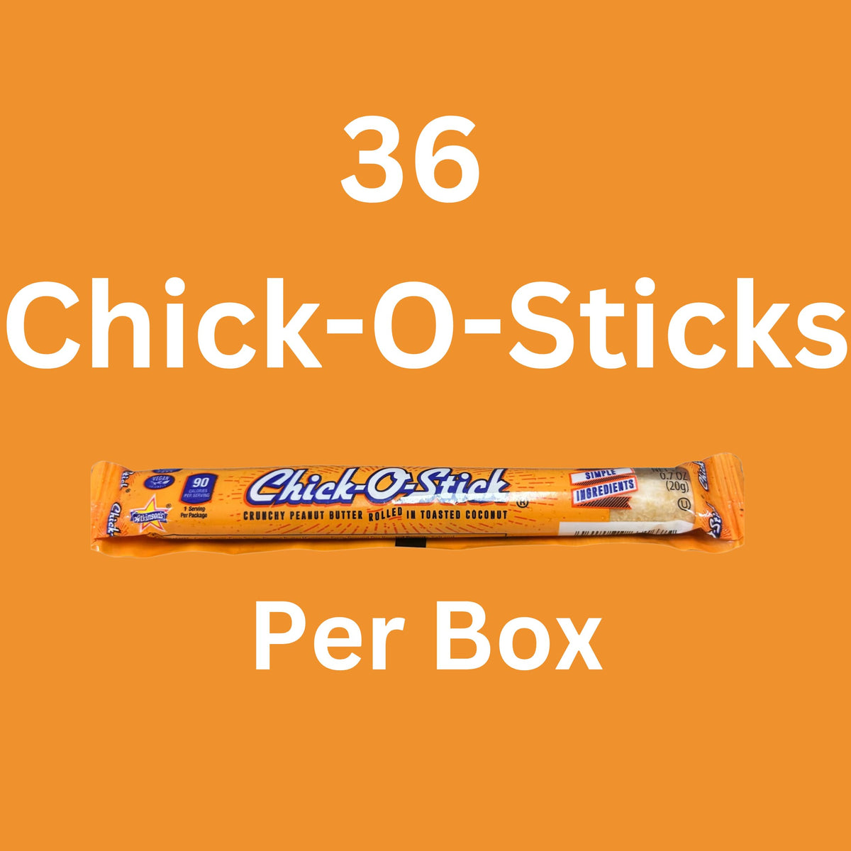 Chick-O-Stick bite showing peanut, coconut flavors and crisp center