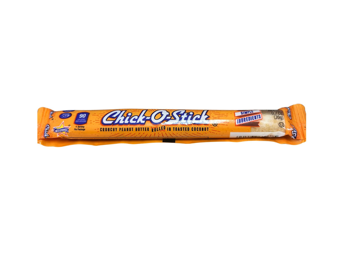 Individual Chick-O-Stick on a plate shows crisp center