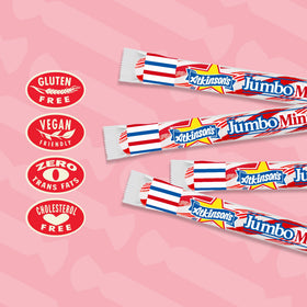 Atkinson's Jumbo Mint Twists packaging label shows kosher, gluten-free, vegan options.