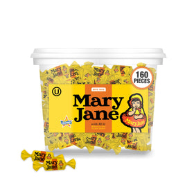 Atkinson's Mary Jane bite-size tub with 160-piece packaging for sharing