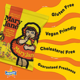 Atkinson's Mary Jane kosher, gluten-free, vegan badge signals inclusive options