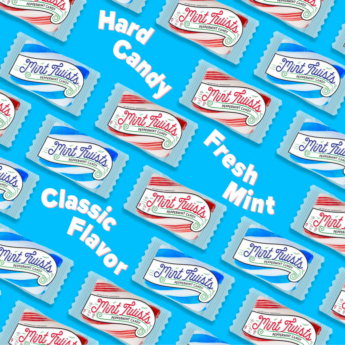 Party favors with Atkinson's Mint Twists offer a tasty guest treat