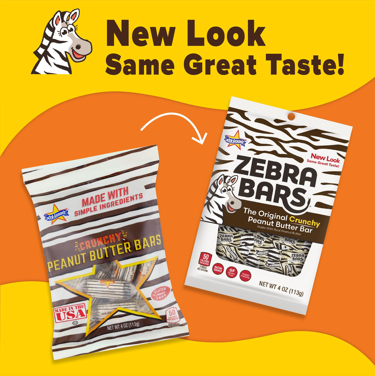 Atkinson's sugar free peanut butter bars 1lb bag ready for sharing at parties