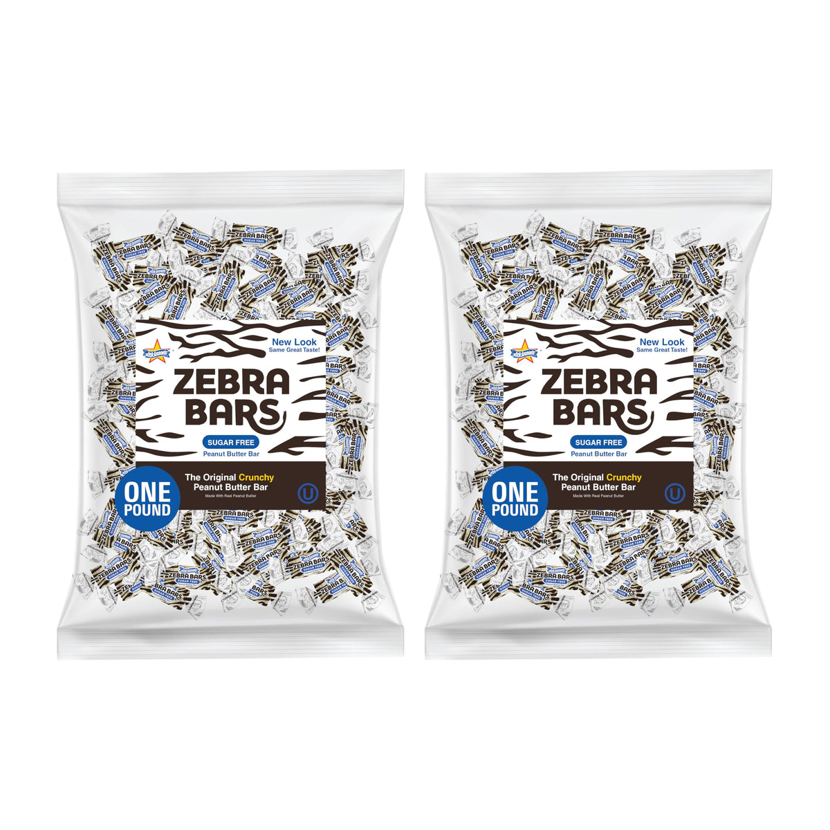 Atkinson's Sugar Free Peanut Butter Bars: crunchy close-up, ideal gluten-free snack.