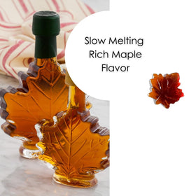 Maple-themed background highlighting Atlantic Rush candy for dessert pairing