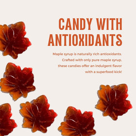 Packaged Atlantic Rush leaf drop candy in a convenient 5oz bag