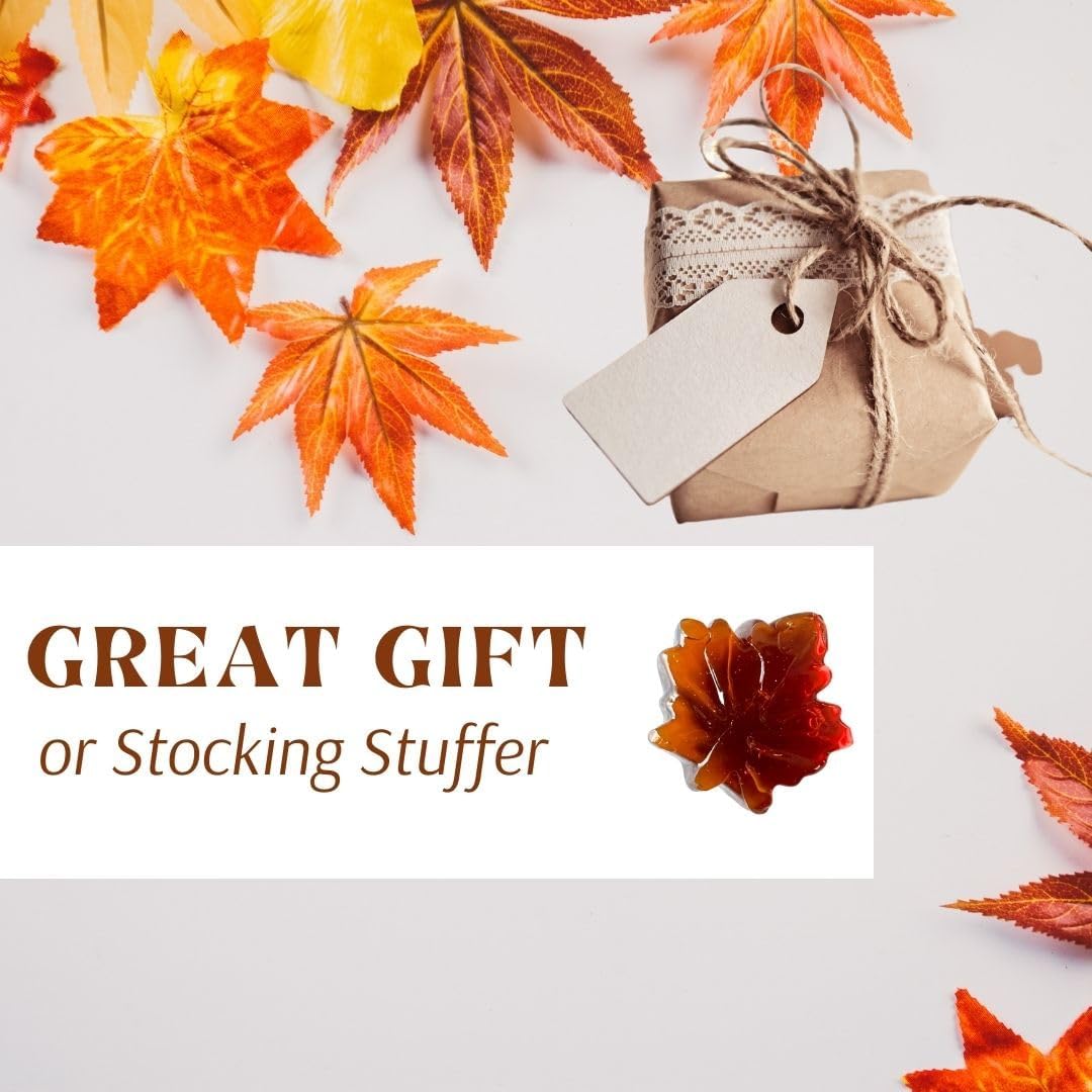 Serving idea: Atlantic Rush maple leaf drop candies on a plate