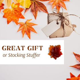 Serving idea: Atlantic Rush maple leaf drop candies on a plate