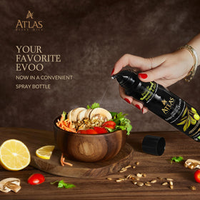 Atlas Olive Oil Spray dual-function bottle ready for kitchen use