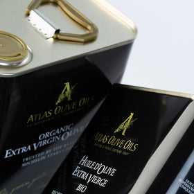 Atlas Olive Oils chef-use scene reflects premium flavor for refined dining.