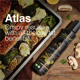 Atlas Olive Oils kitchen setup shows easy reach for quick meals.