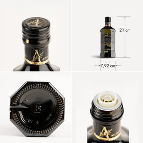 Atlas Organic EVOO bottle with fresh herbs suggests versatile cooking use