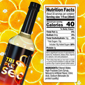 Closeup of ATREVO orange syrup zest ideal for cocktails.