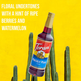 ATREVO Prickly Pear Syrup pourer, easy dispensing for drinks.