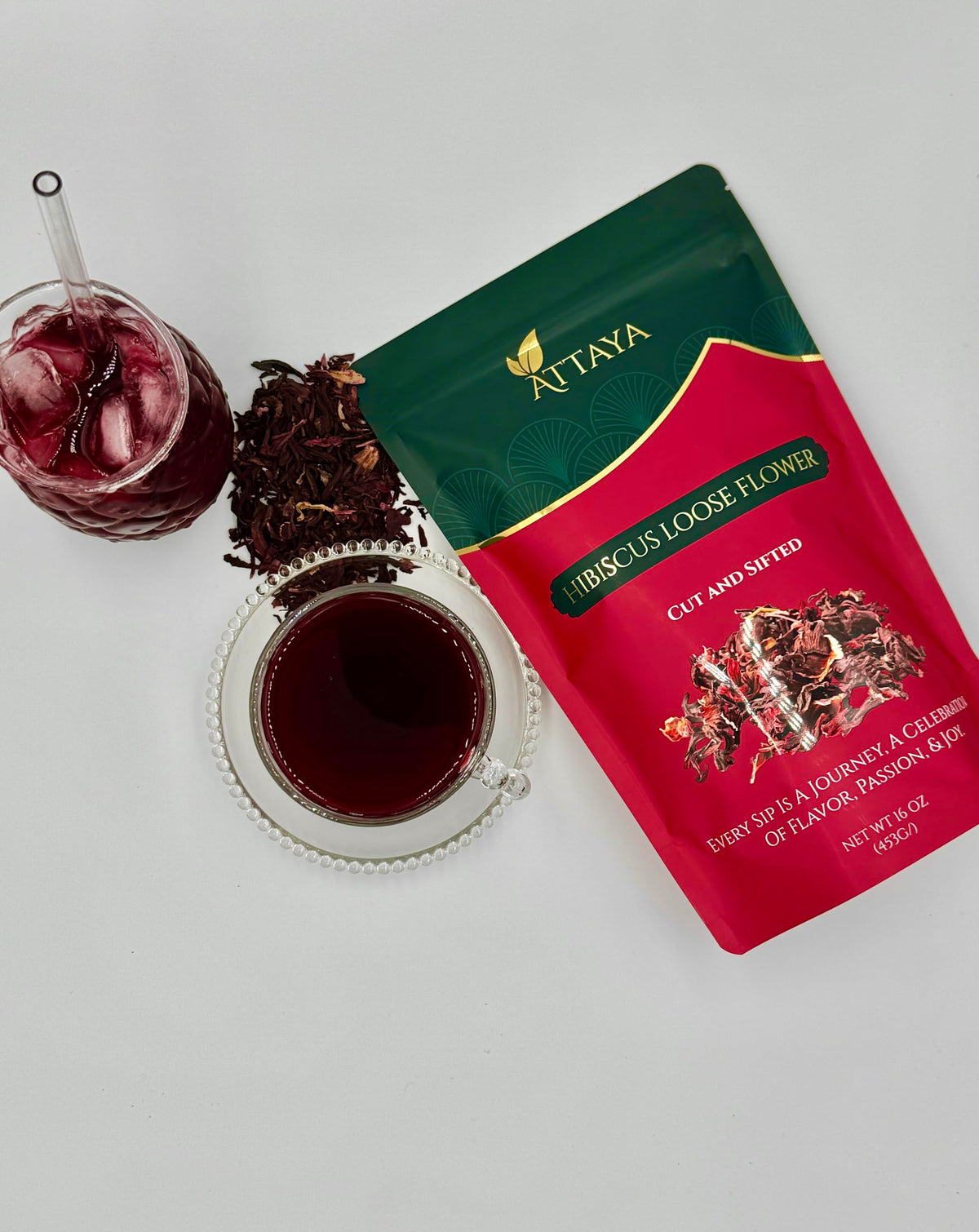Attaya hibiscus loose flowers third-party lab tested for safety and purity.