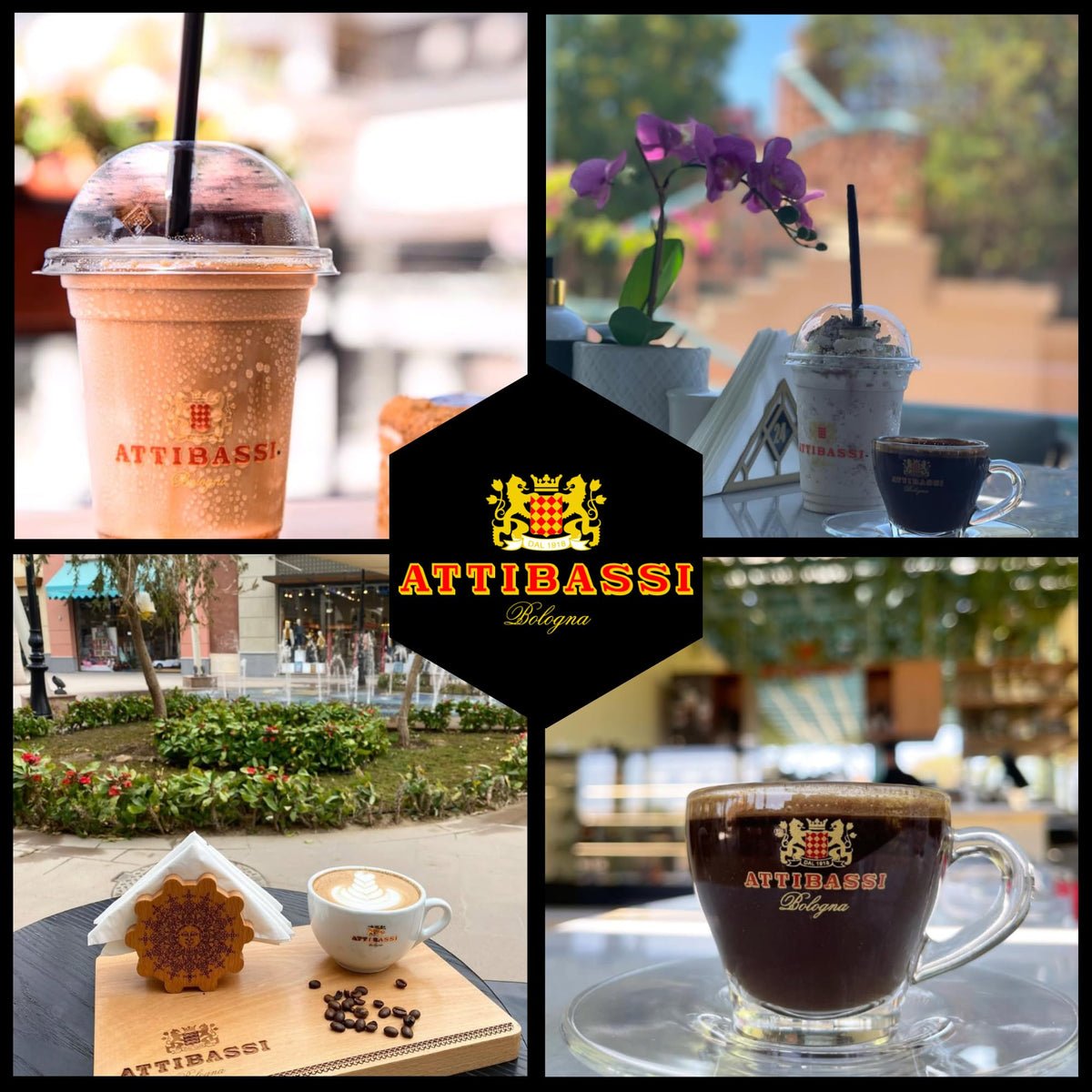Attibassi freshness-sealed packaging preserves aroma for consistent espresso.