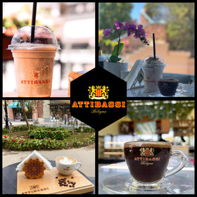 Attibassi freshness-sealed packaging preserves aroma for consistent espresso.