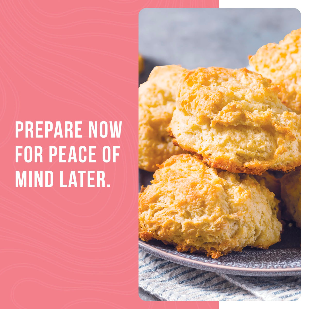 Augason Farms biscuit mix ideas like biscuits and gravy for easy meals.
