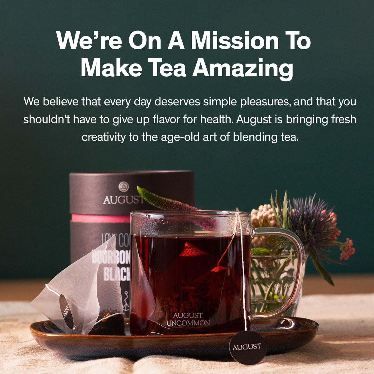 August Uncommon Low Country Bourbon Sugar Tea gift packaging for tea lovers
