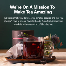 August Uncommon Low Country Bourbon Sugar Tea gift packaging for tea lovers