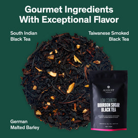 August Uncommon Low Country Bourbon Sugar Tea resealable pouch preserves freshness for on-the-go