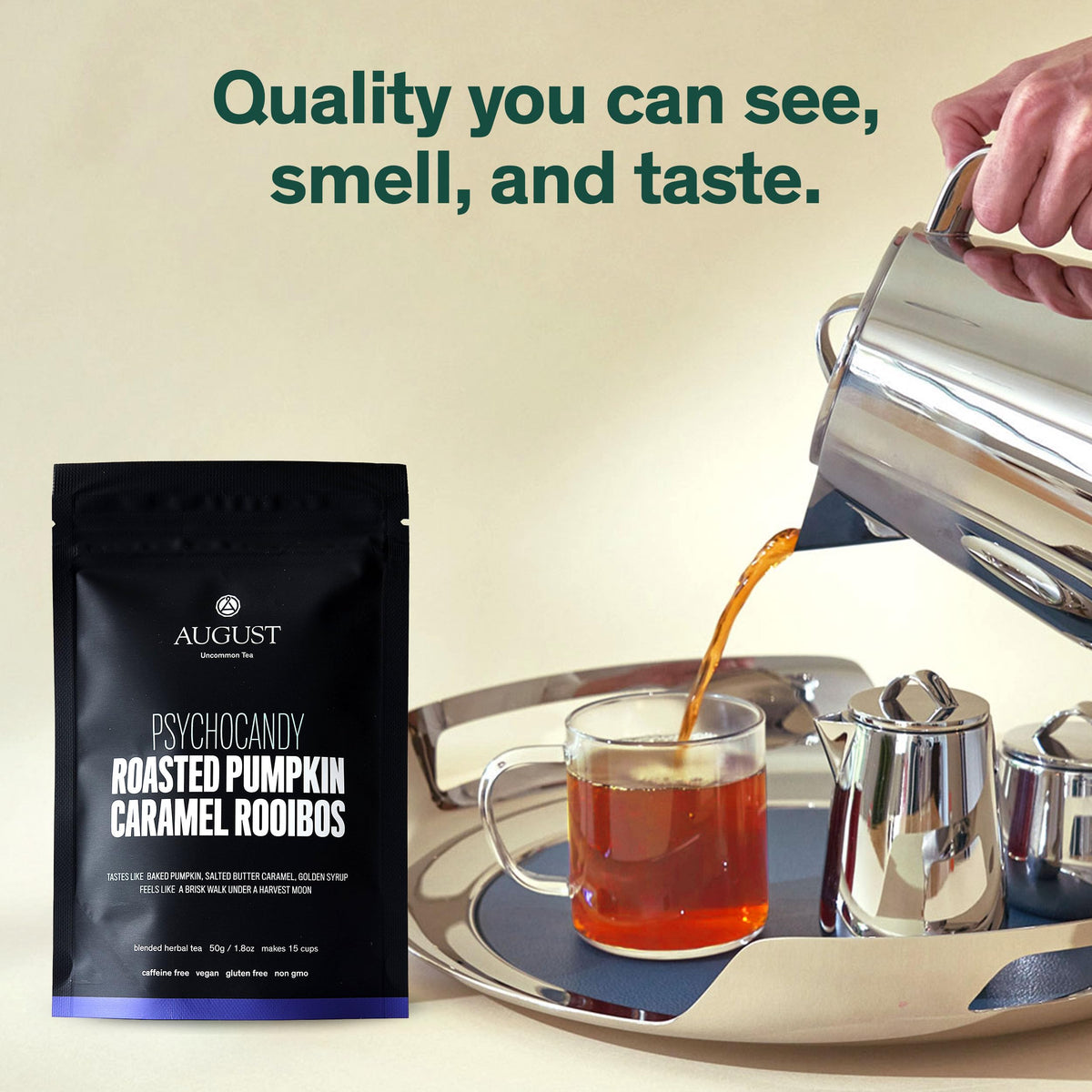 August Uncommon Psychocandy resealable pouch helps keep flavor fresh between brews