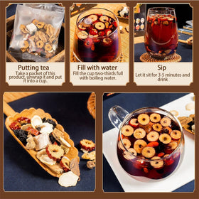Aultink Ginseng Eight Treasure Tea travel-tin ready to go