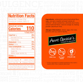 Aunt Gussie's cranberry orange with nuts biscuits, no sugar added, ideal for light snacking.