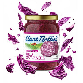 Aunt Nellie's Sweet & Sour Red Cabbage served in a bowl for versatile meals