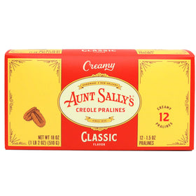 Aunt Sally's Creamy Classic Pralines 12-count box, a New Orleans favorite.