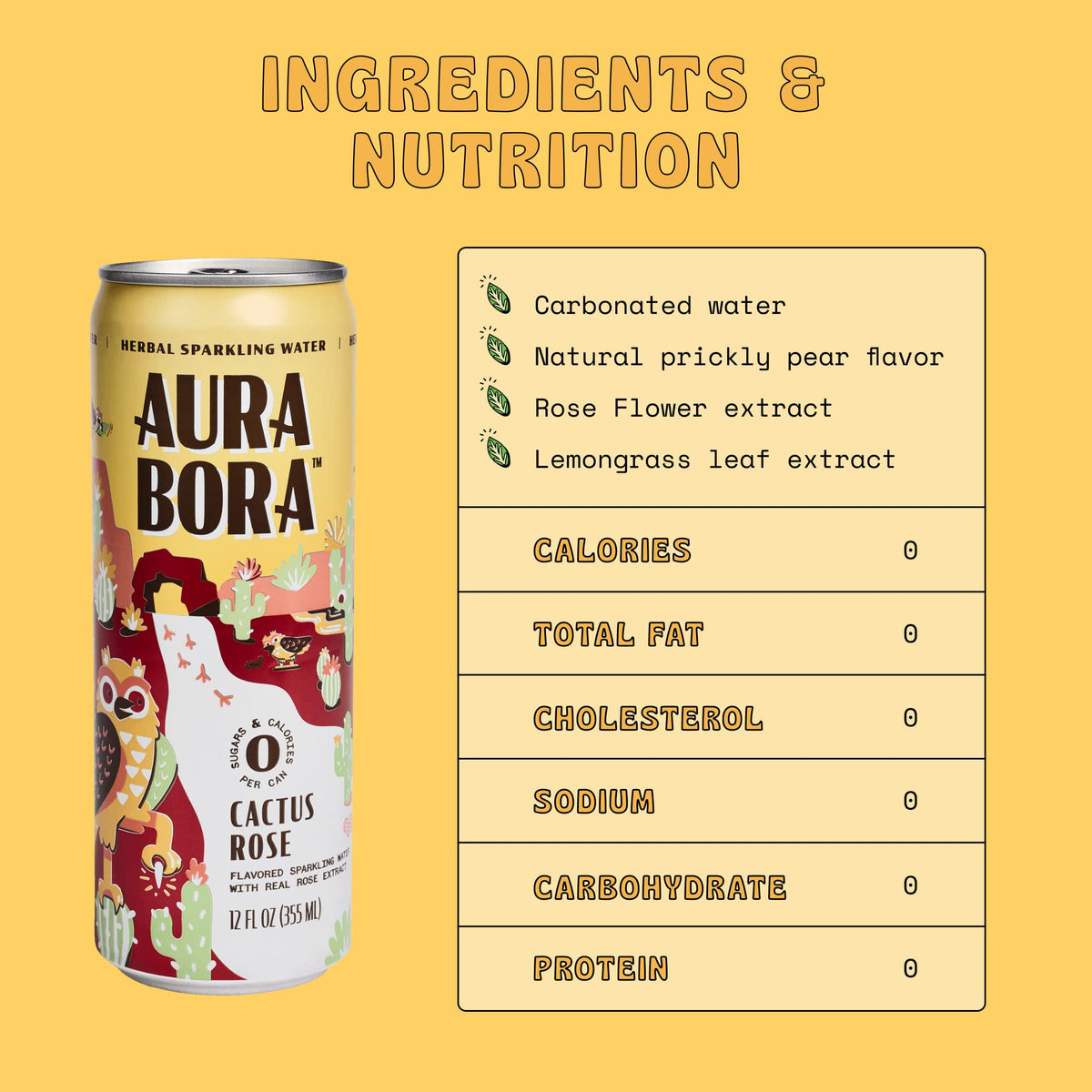 Aura Bora Cactus Rose prickly-pear flavor closeup highlights natural ingredients and floral aroma.