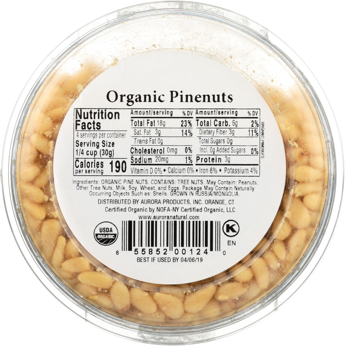Aurora Pine Nuts raw close-up, premium quality for snacking and recipes.