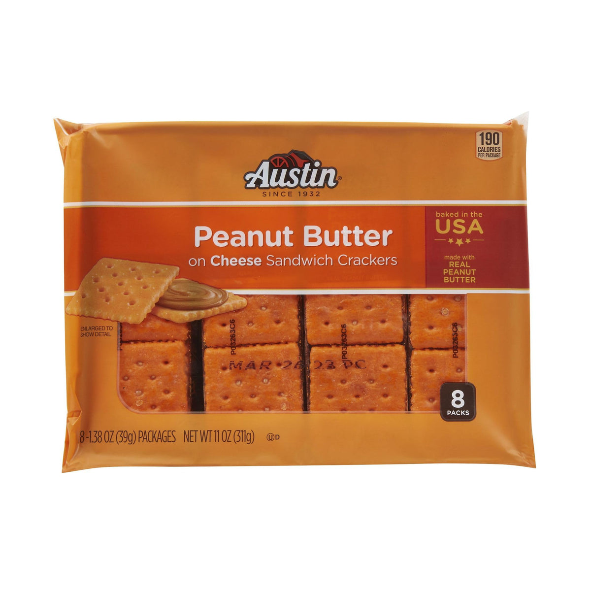 Kids enjoy Austin Peanut Butter on Cheese Sandwich Crackers at school lunch
