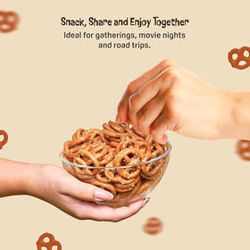 Packaging shot of the Austin Pretzel Co Gourmet 4 oz pack ready for gifting or sharing