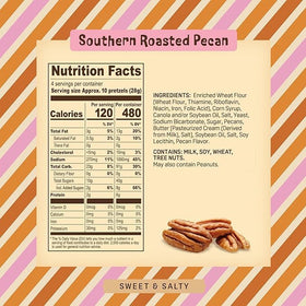 Austin Pretzel Co Southern Roasted Pecan bites featuring a nutty crunch and toffee glaze