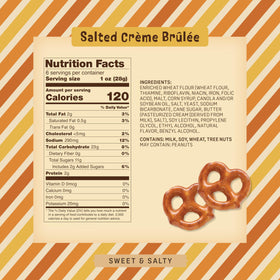 Close-up of toffee crystal crackle on Creme Brulee pretzels by Austin Pretzel Co
