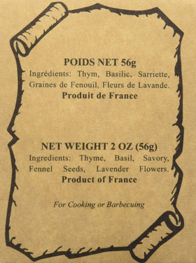 Aux Anysetiers du Roy imported France herbs jar for classic Provencal seasoning.