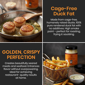 Aux Delices des Bois premium duck fat provides versatile cooking possibilities.