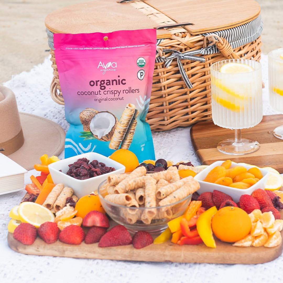 Kosher vegetarian Ava Organics coconut roller bites for diverse diets.