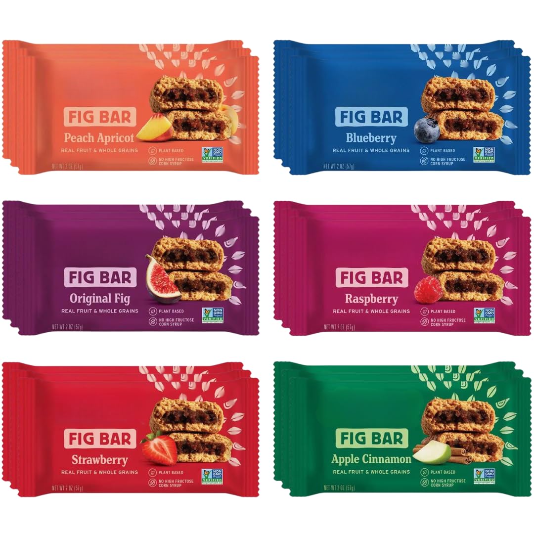 Avama Whole Wheat Fig Bars Raspberry flavor on display, ideal quick breakfast option.