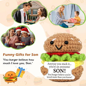 AVBODA graduation crochet burger keepsake to celebrate achievement