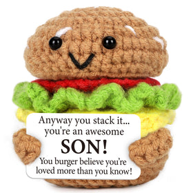 AVBODA keepsake crochet burger gift idea for sons