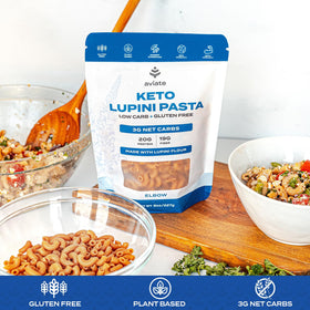 Gluten-free vegan pasta made with Lupini flour.