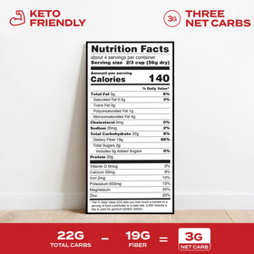Aviate keto pasta rotini uncooked pasta on shelf, plant-based option
