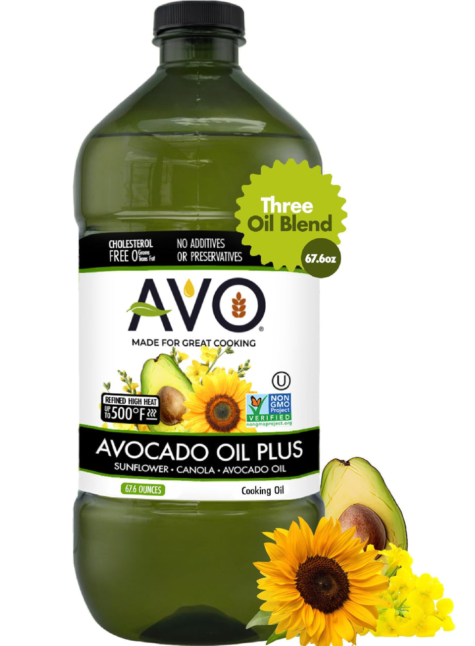 AVO Avocado Oil Blend bottle pour for versatile cooking