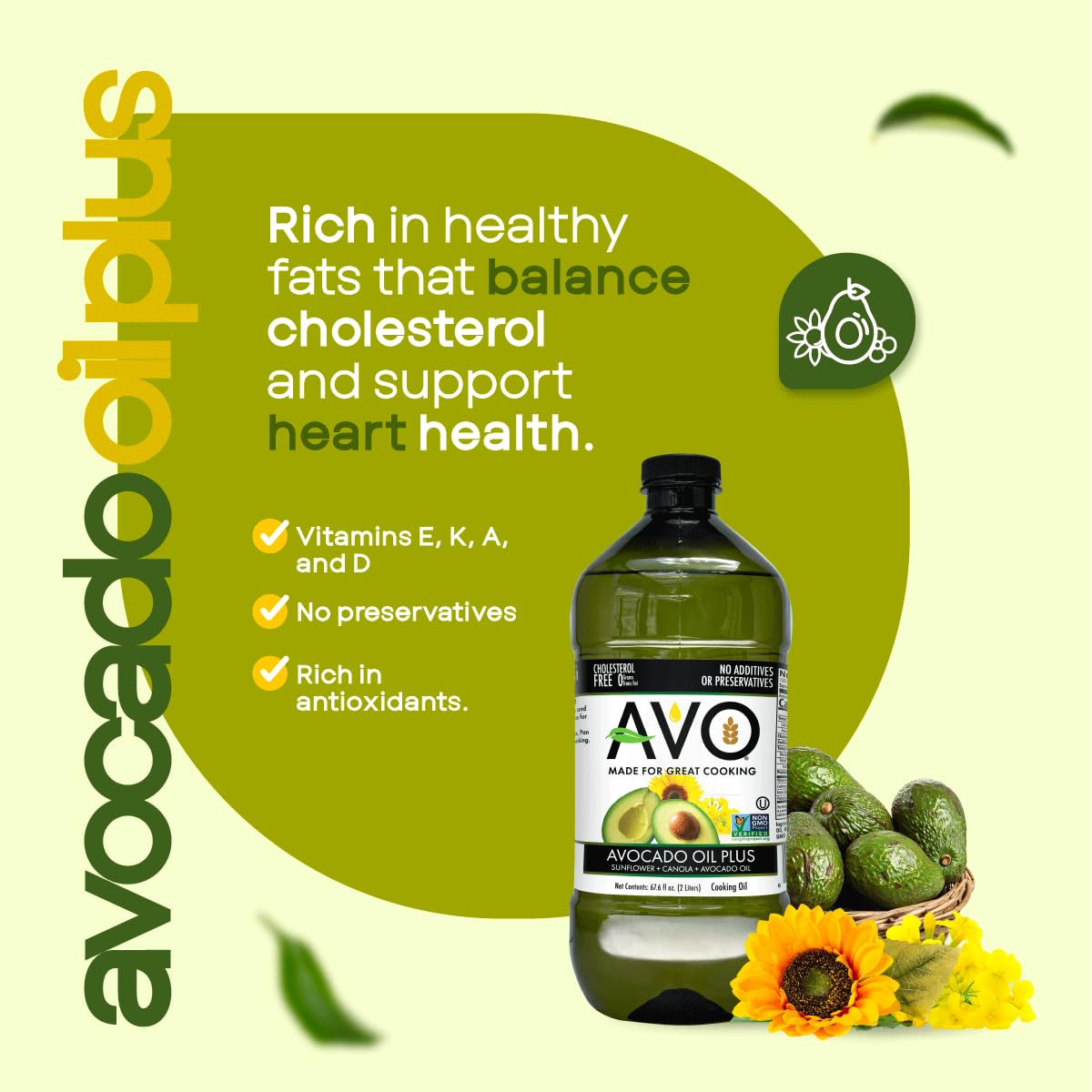 AVO Avocado Oil Blend high-heat pan for sautéing and frying