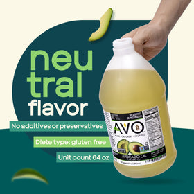 AVO avocado oil no preservatives emphasizes pure, simple ingredients for clean cooking.