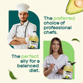 AVO avocado oil pan coating helps prevent sticking during searing and finishing.